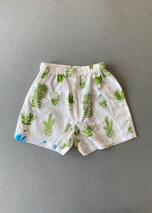 Boys Beach Shorts - Plants